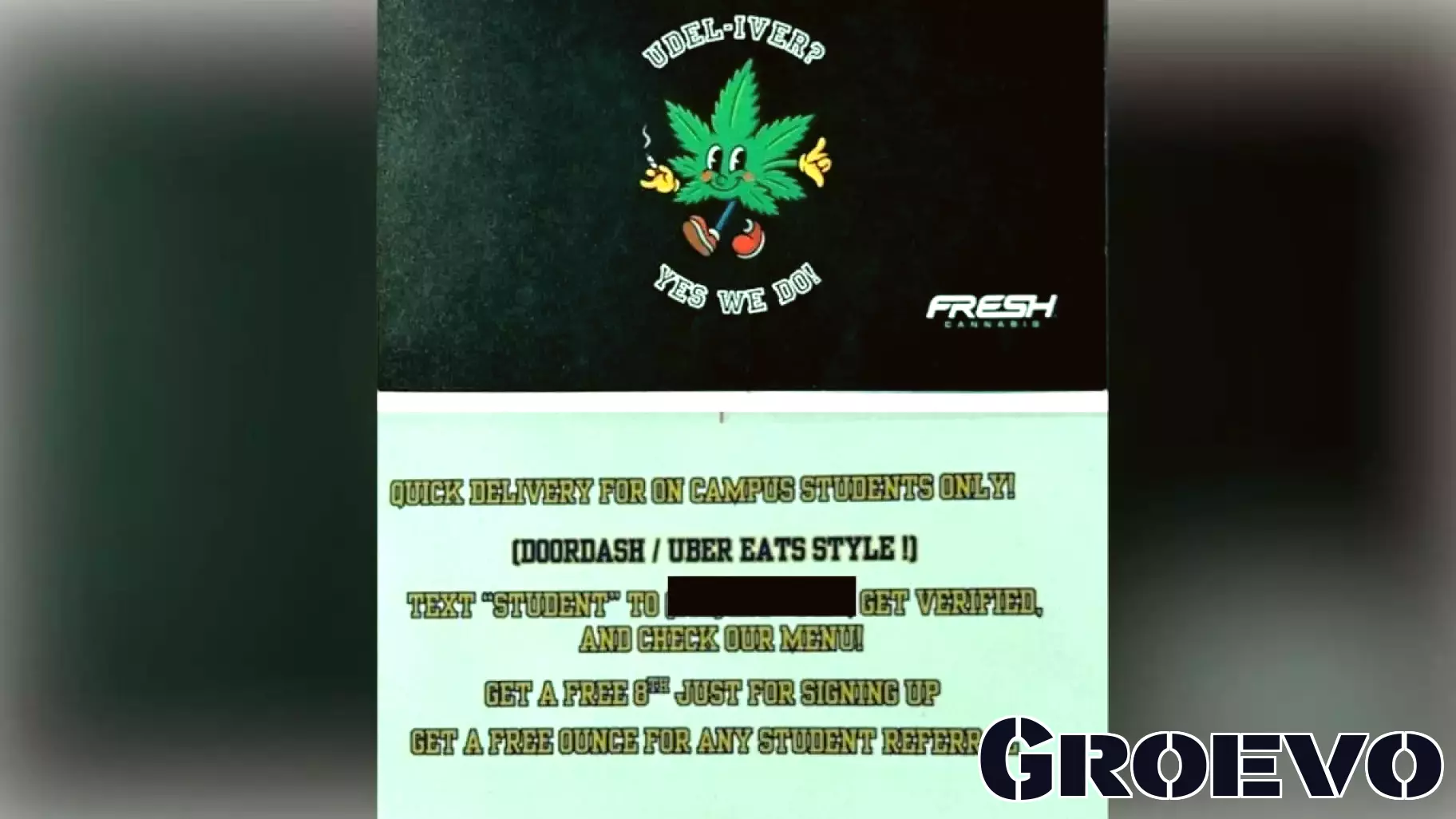 Alert: Imposter Dispensary Promoting Marijuana Delivery in Newark