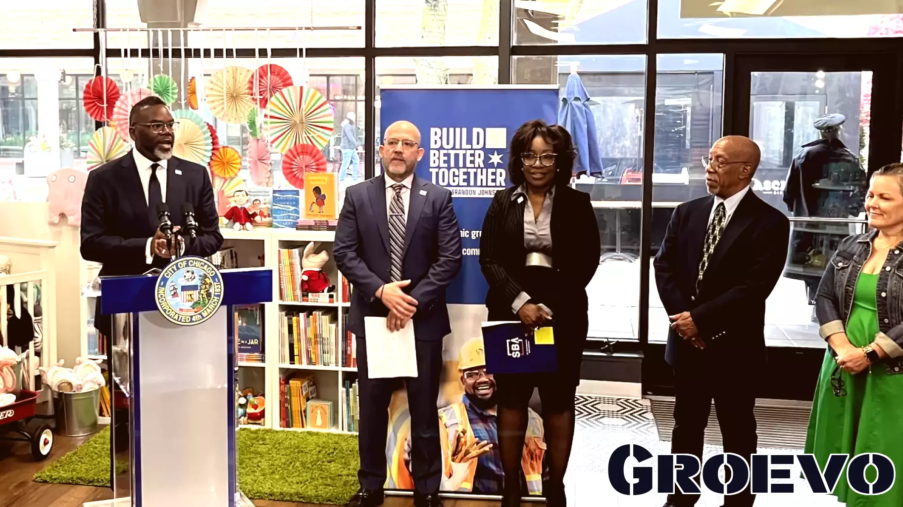 Mayor Johnson Celebrates National Small Business Week at Local Toy Store