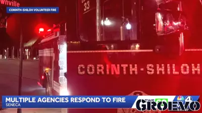 Blaze Strikes Downtown Seneca Business