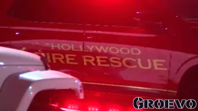 Hollywood fire crews extinguish business structure fire