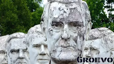 Statues of US presidents' heads are crumbling in rural Virginia